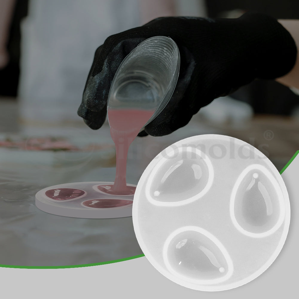 SILICOMOLDS - SILICONE WATER DROP RESIN MOLD - URP071-RM"